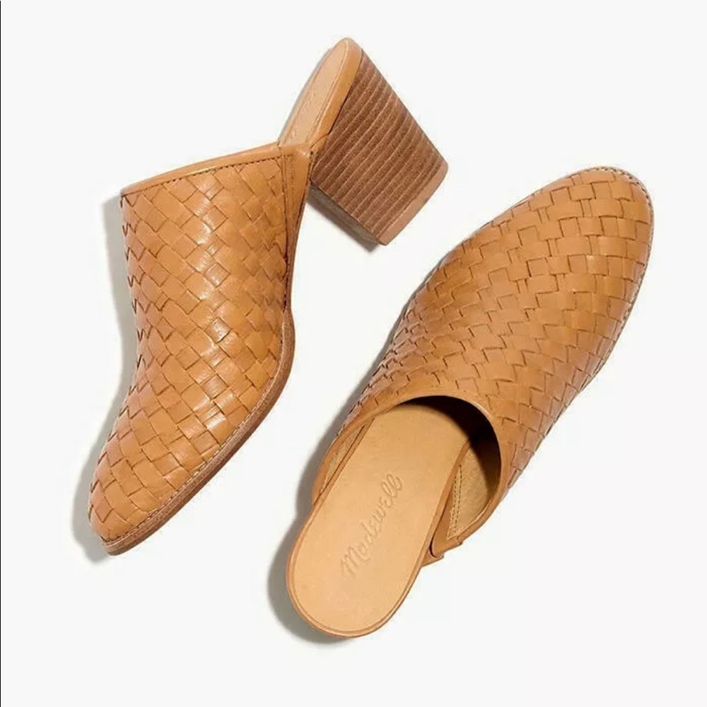 Madewell braided leather Mules 7.5 women’s